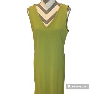 Talbots sleeveless floor length dress size medium